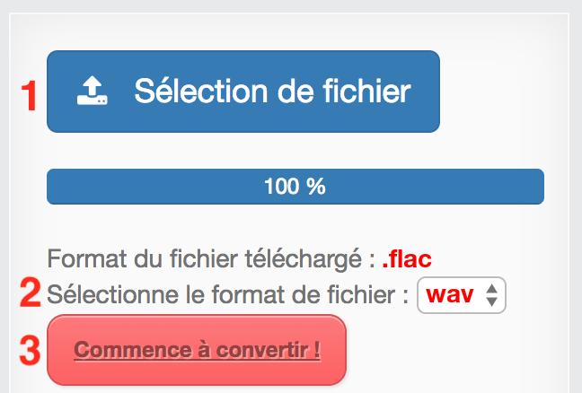 Comment convertir FLAC en WAV en ligne